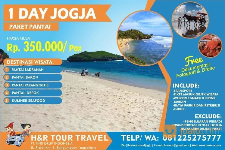 PAKET WISATA ONE DAY JOGJA PANTAI