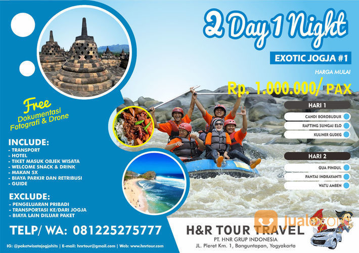 PAKET WISATA 2H1M JOGJA EXOTIC 1