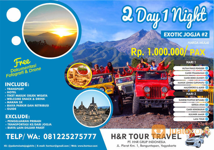 PAKET WISATA 2H1M JOGJA EXOTIC 2