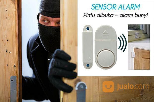 alarm anti maling pintu jendela rumah sensor bunyi sirene pencuri gempa door window entry