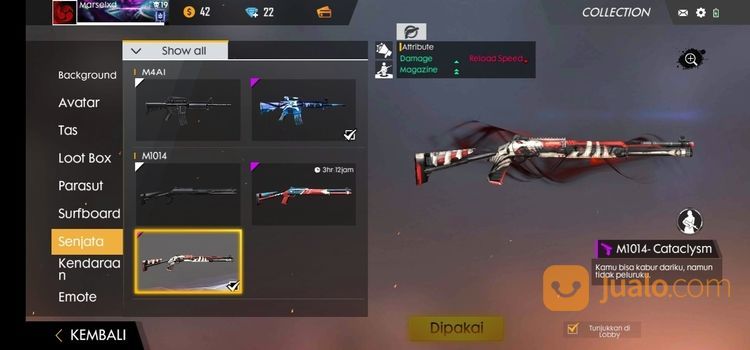 Akun Gemes Free Fire Kab Bogor Jualo
