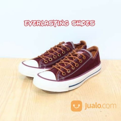 converse merah maroon ori