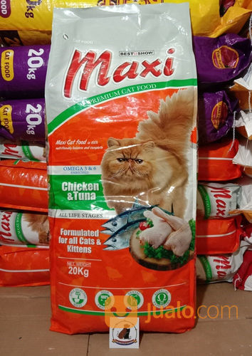 Makanan Kucing Maxi Cat Food Chicken Tuna 20kg Termurah Tangerang Selatan Jualo