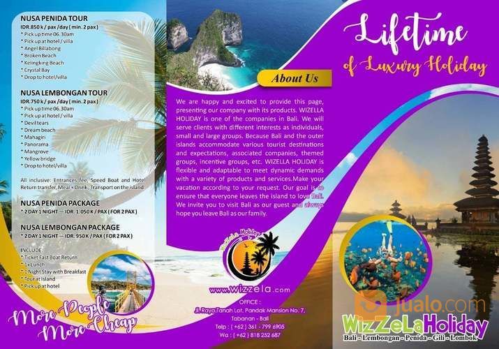 Tour Travel Bali-Nusa Penida-Nusa Lembongan-Gili Dan Lomok