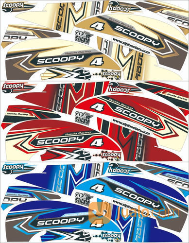 Striping Motor Sticker Motor Lis Scoopy Fi Lam Surakarta Jualo