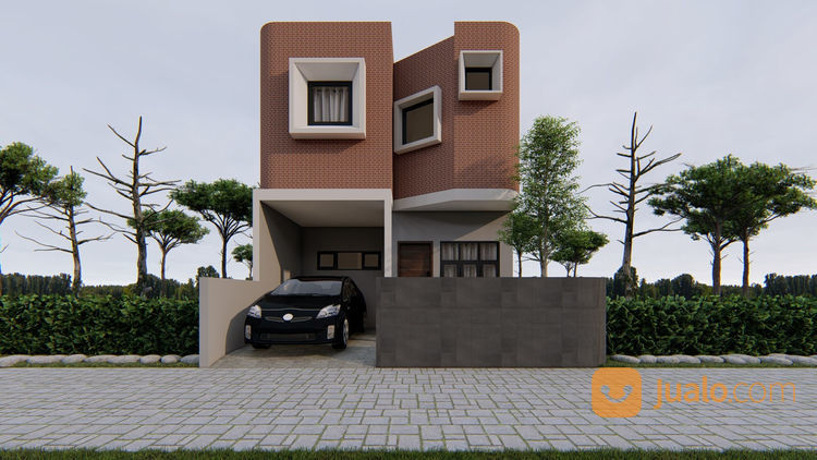  Desain  Arsitektural Gambar Denah Rumah  Kos Cafe  3D 