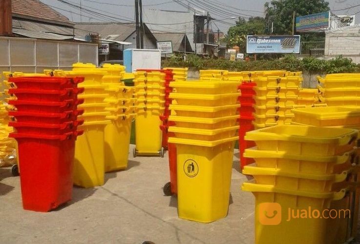 Tempat Sampah Plastik Roda 240 Liter Murah