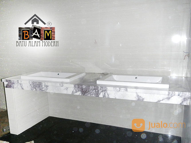 granit marmer top table kitchen set palembang