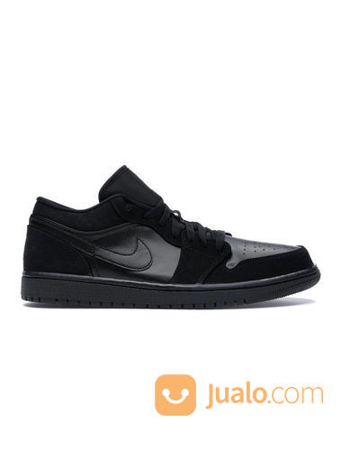 triple black air jordan 1 low