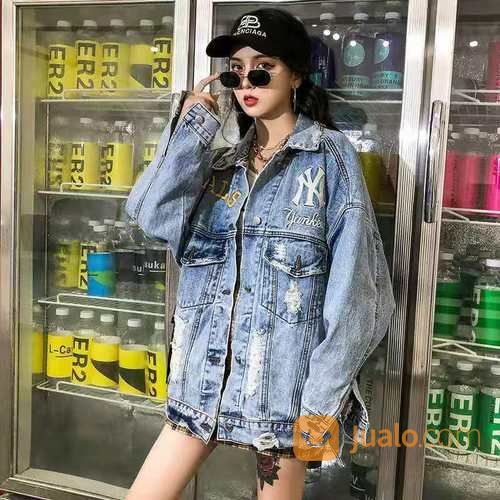 jaket denim oversize