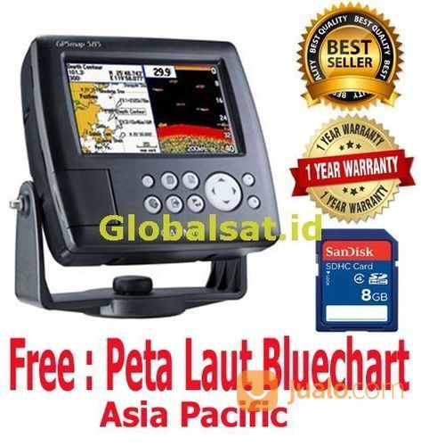 Garmin GPS Map 585 Navigasi+ Sounder Include Peta Laut Bluechart Asia