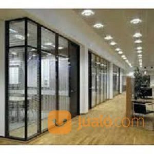 Pasang Partisi Gypsum+Pasang Plafon Gypsum/PVC+Kusen Jendela Pintu Alumunium+Canopy Baja Ringan+Cat