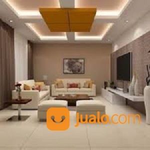 PASANG PLAFON/PARTISI GYPSUM/PVC + KUSEN JENDELA PINTU ALUMUNIUM + CANOPY BAJA RINGAN + CAT MOTIF