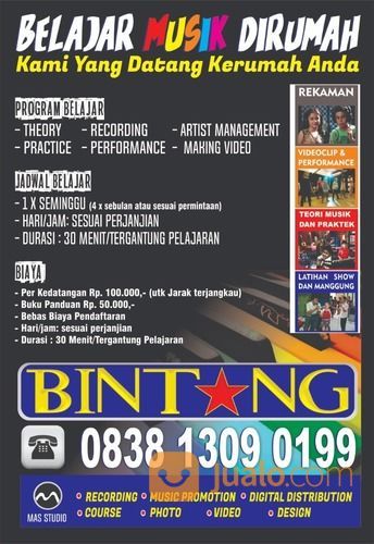 KURSUS MUSIK. KAMI DATANG KERUMAH ANDA