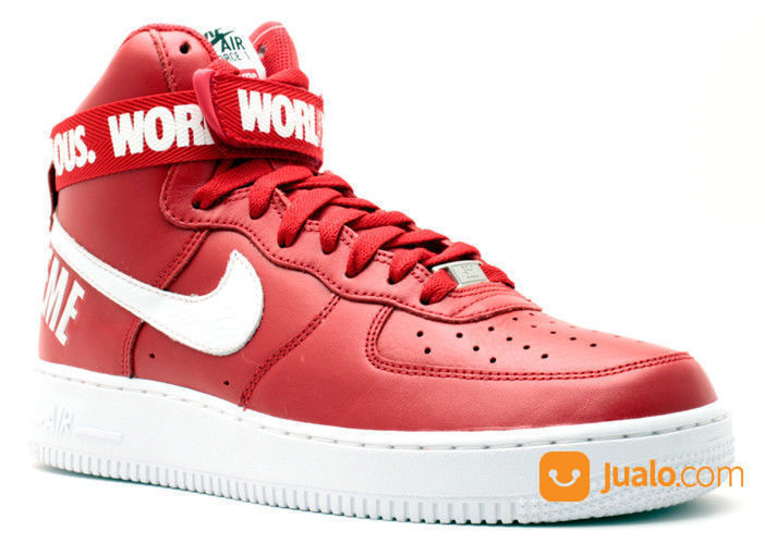 supreme af1 high red