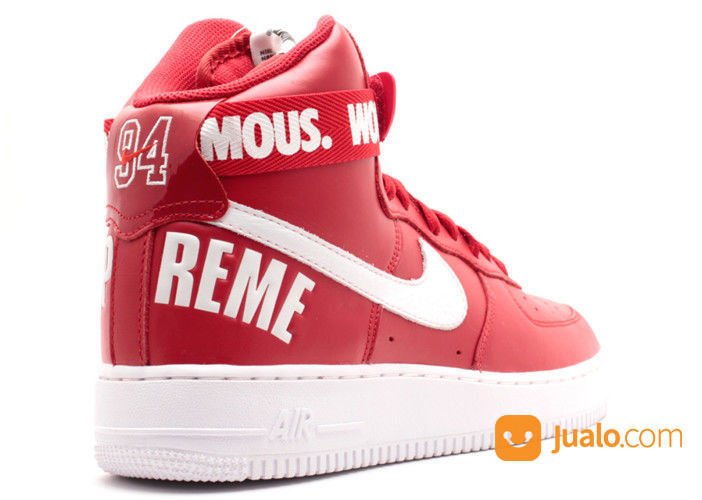 supreme x nike air force 1 high world famous