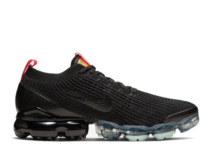 2019 Mens Nike Air VaporMax Flyknit 3.0 Black Gray Running