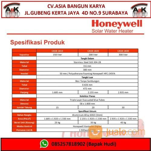 Solar Water Heater +Jasa Pasang (Harga Hitung Sendiri) di Kab. Berau,  Kalimantan Timur | Jualo.com