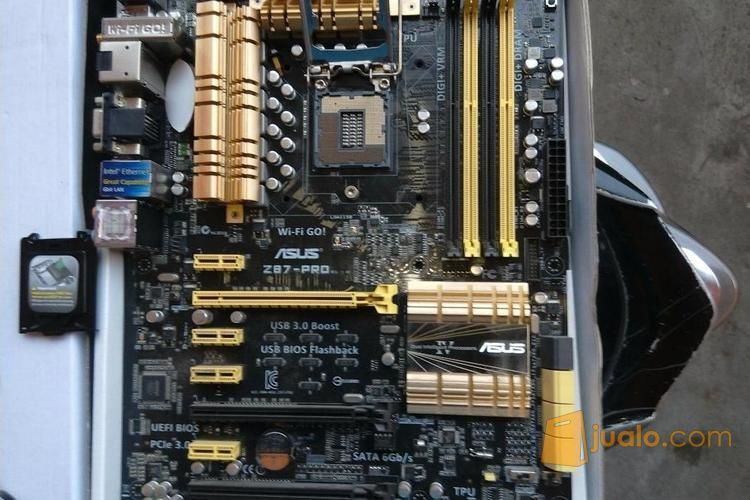 Motherboard ASUS Z87-PRO minus 8-9 pin bengkok