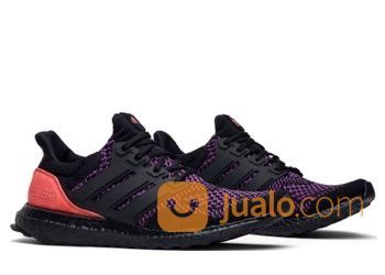 adidas ultra boost core black active purple shock red