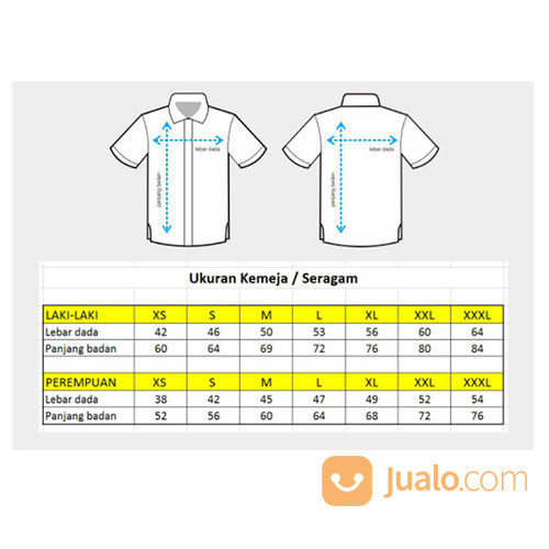 BAJU SERAGAM KERJA KEMEJA FORMAL LENGAN PENDEK KOMBINASI - GOLDEN GARMEN SERAGAM