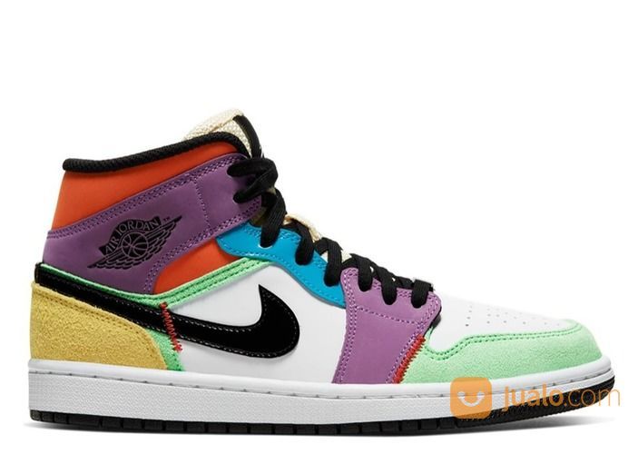 jordan 1 mid multicolor