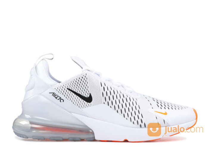 air max 270 white black total orange