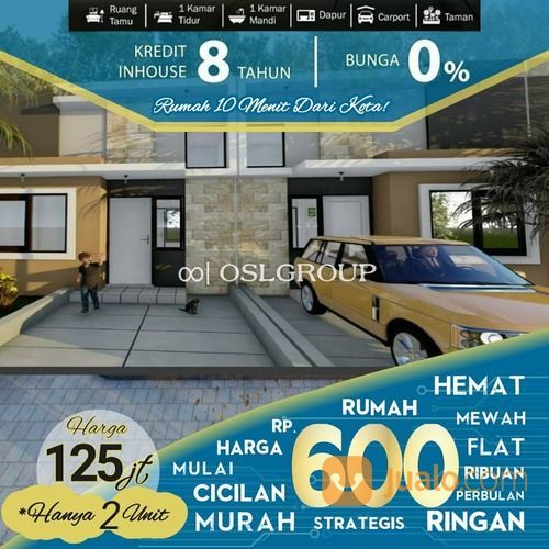 Rumah 100 Jutaan Di Kota Malang Cicilan Inhouse Tanpa Bunga Non KPR (26136199) di Kota Malang