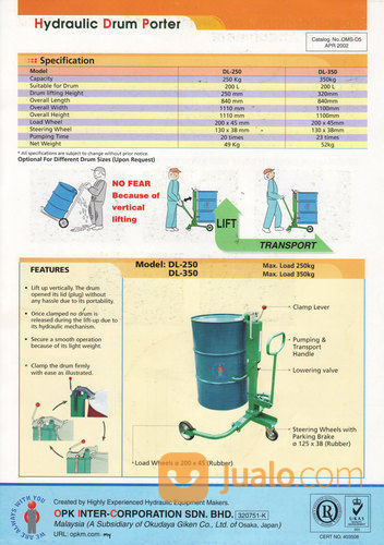 Ready Drum Porter Trolley Drum Kaleng Dan Plastik Harga Promo Cuci Gudang