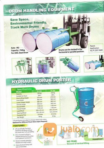 Ready Drum Porter Trolley Drum Kaleng Dan Plastik Harga Promo Cuci Gudang