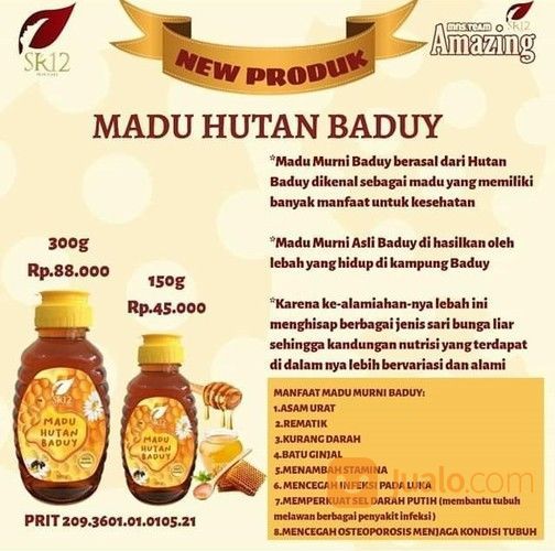 Madu Hutan Baduy Madu Murni Baduy Madu Lebah Madu Manis Madu Asli Sr12 Skincare 140 Gram Jakarta Barat Jualo