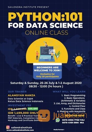 PYTHON 101 For DATA SCIENCE - Online Class