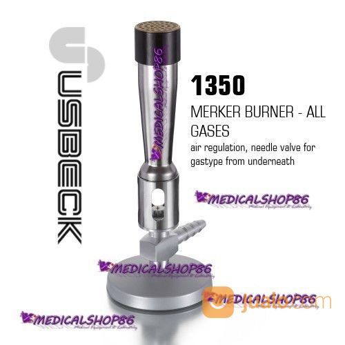 MEKER BURNER, All Gases - USBECK Cat. 1350