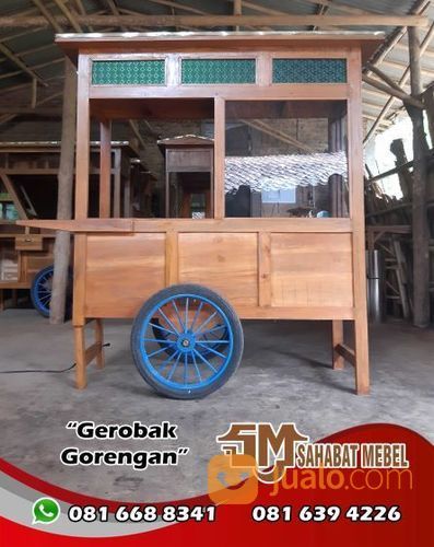 Gerobak Gorengan Sederhana Kuat Dan Terpercaya