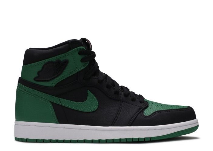 pine green black jordan 1