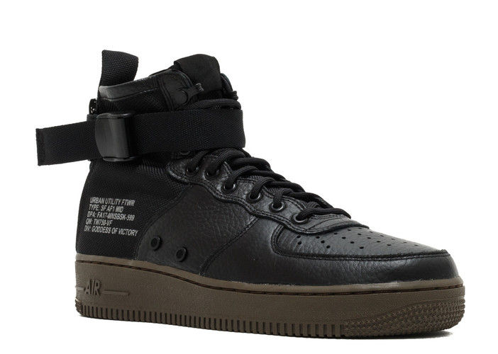 Nike SF Air Force 1 Mid Black Dark 