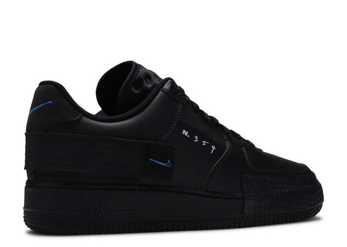 nike air force 1 type all black