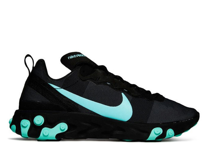 nike react green and black