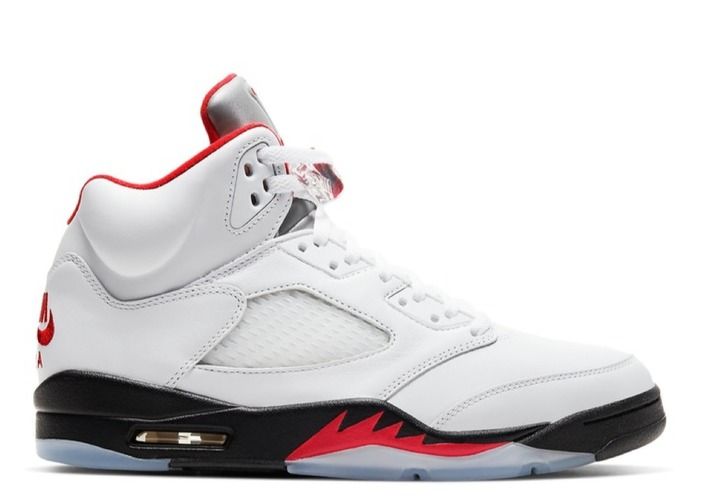 Jordan 5 Retro Fire Red Silver Tongue (2020)