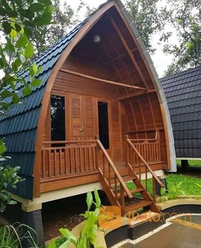 Rumah Lumbung Kayu Untuk Resort Atau Penginapan Ukuran 4m X 6m