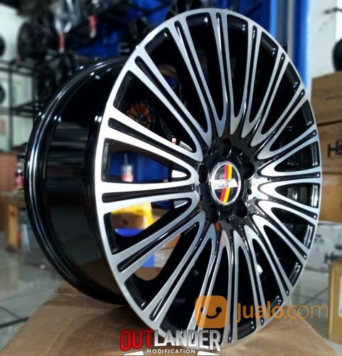 Velg Mobil Ring 18 Lebar 8,5/9,5 Pcd 5x112 Tipe Sosok Warna Black Polish Mobil Mercy , Camry, Accord