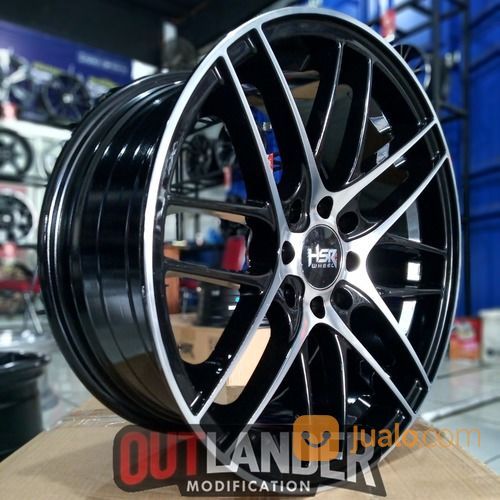 Velg Mobil HSR Ring 16 Tipe Koli Warna Black Polish Mobil Avanza Kijang Xenia Livina Carry DLL