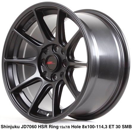 Velg Mobil Pelek Racing SHINJUKU JD7060 HSR Ring 15 Brio Agya Calya Avanza