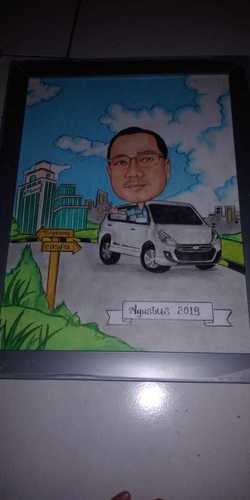 Lukis Sketsa Wajah Karikatur