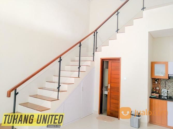 Railing Kaca Tempered Kombinasi Kayu Harga Murah Di Bali