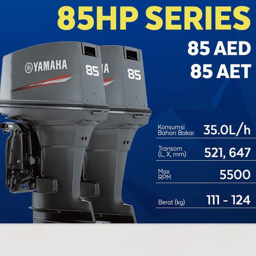 Yamaha 85aetl 85hp 2 Stroke Outboard Engine Long Shaft Di Kota Jakarta Pusat Dki Jakarta Jualo Com