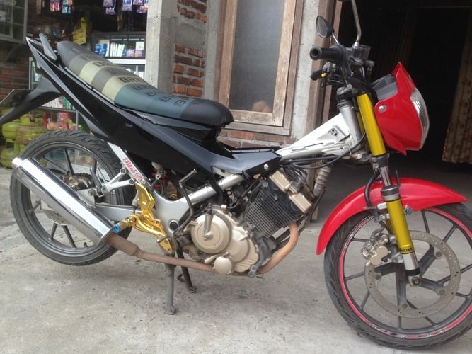 Cover Shock Satria Fu Karbu Model Atas Bawah