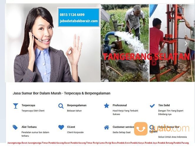 Jasa Bor Sumur Di Pondok Aren Tangerang Selatan Kota