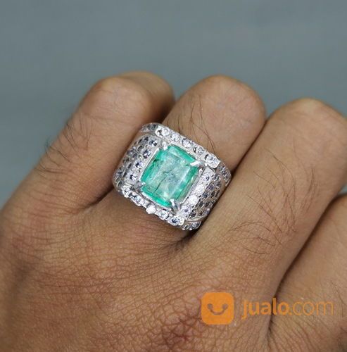 Batu Permata Hijau Zamrud Emerald Colombia Bersertifikat