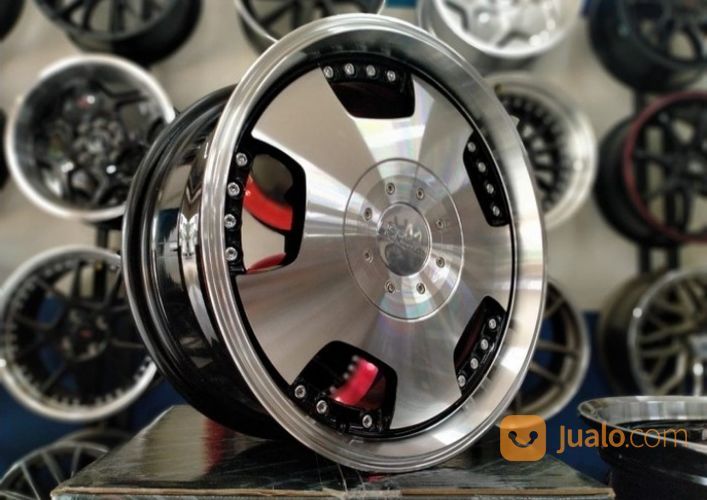 Velg Mobil Pelek Racing EUROLINE DH JD249 HSR Ring 15 Untuk Mobilio Karimun Agya Avanza Xenia